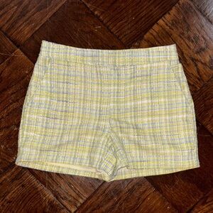 Yellow Plaid Women's Shorts